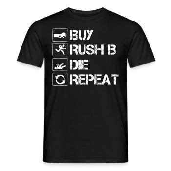 cs Gamer go Insider Gift - Men's T-Shirt - black - Front - AI Model Male 178 light (178cm)