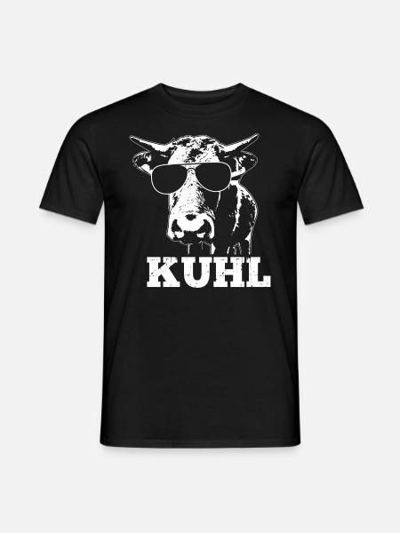 Kuh lustiges Kühe Motiv Kuhliebhaber Geschenk - Männer T-Shirt - Schwarz