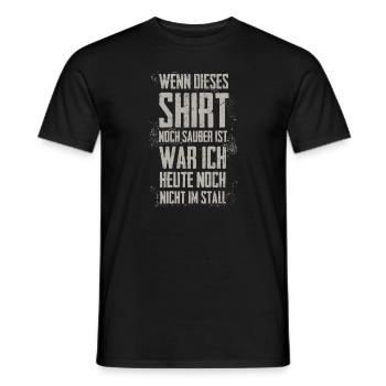 Reiter Stall Pferdeliebhaber Hobby reiten Pferd - Männer T-Shirt - Schwarz - Vorne - AI Model Male 178 light (178cm)