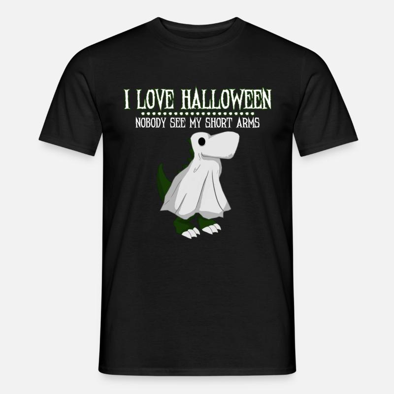 Ghost Dinosaur - Männer T-Shirt - Schwarz