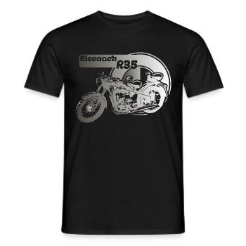 DDR Motorrad EMW R35 Logo - Männer T-Shirt - Schwarz - Vorne - AI Model Male 178 light (178cm)