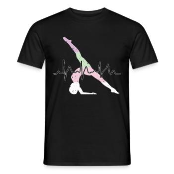 Gymnastik Sport Turnen Bodenturnen Turner - Männer T-Shirt - Schwarz - Vorne - AI Model Male 178 light (178cm)