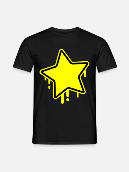 Stern Symbol - Männer T-Shirt - Schwarz
