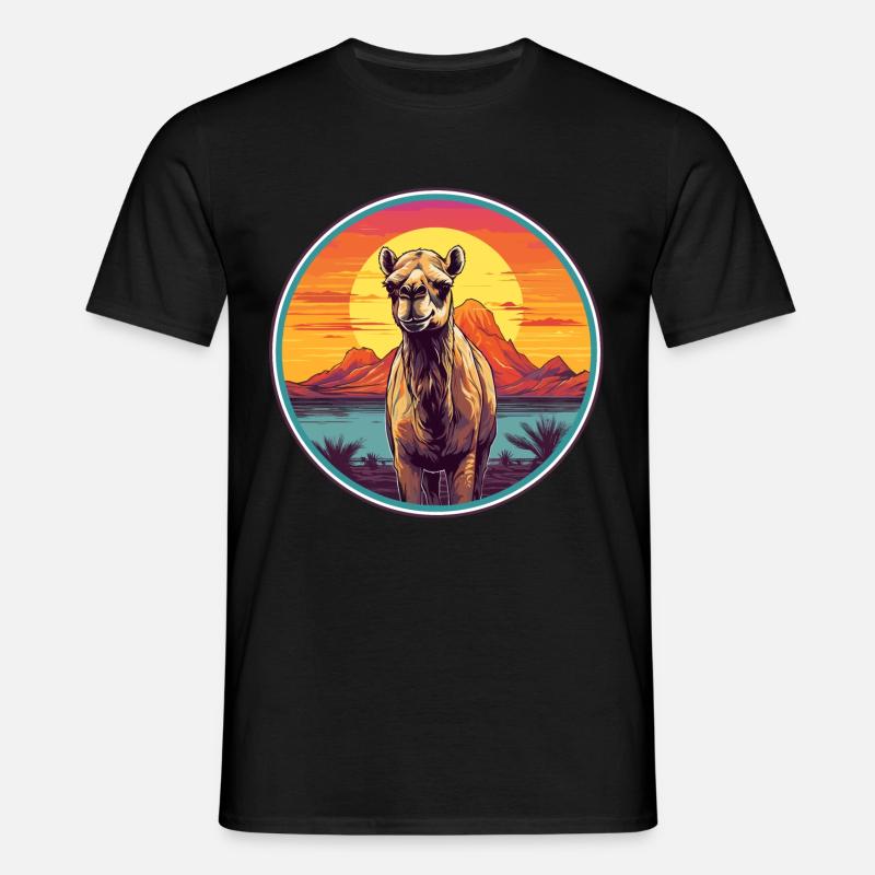 Kamel - Männer T-Shirt - Schwarz