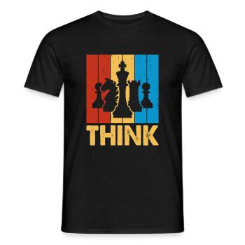 Chess Player Gift Chess Sport Chess Master - Men's T-Shirt - black - Front - AI Model Male 178 light (178cm)