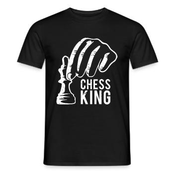 Chess King Geschenk Schach Sport Schachmeister - Männer T-Shirt - Schwarz - Vorne - AI Model Male 178 light (178cm)