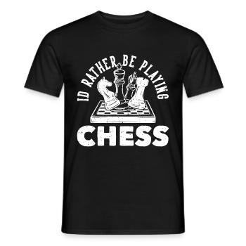 Chess Player Geschenk Schach Sport Schachmeister - Männer T-Shirt - Schwarz - Vorne - AI Model Male 178 light (178cm)