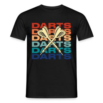 Fléchettes Fléchettes Sport Jeu de fléchettes Cadeau - T-shirt homme - noir - Devant - AI Model Male 178 light (178cm)