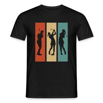 Golf Golf Femmes Cadeau Femme Femme Disant Fille - T-shirt homme - noir - Devant - AI Model Male 178 light (178cm)