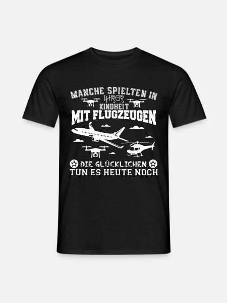 Flugzeuge - Männer T-Shirt - Schwarz