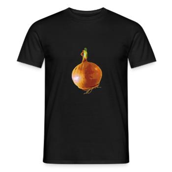 Onion Zwiebel - Männer T-Shirt - Schwarz - Vorne - AI Model Male 178 light (178cm)