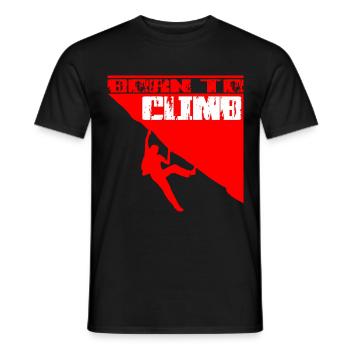 Born To Climb Red - T-shirt homme - noir - Devant - AI Model Male 178 light (178cm)
