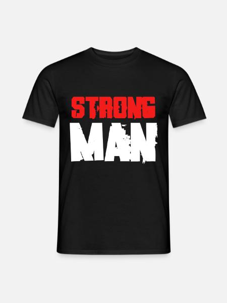 Strong Man Power Lifting Fitness Geschenke - Männer T-Shirt - Schwarz