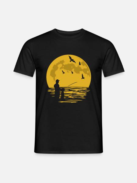 papa père et fils pêche pêche pêche cadeau pêche - T-shirt homme - noir