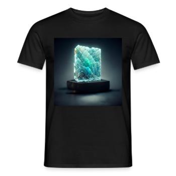 Light Crystal - Männer T-Shirt - Schwarz - Vorne - AI Model Male 178 light (178cm)