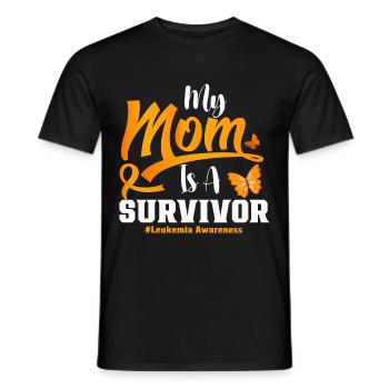 Leukemia Awareness Month Leukemia Survivor - Men's T-Shirt - black - Front - AI Model Male 178 light (178cm)