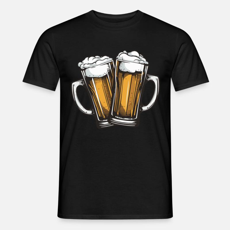 Öl Mugg Öl Toast - T-shirt herr - svart