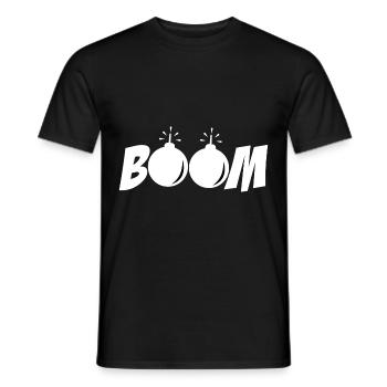 boom - T-shirt homme - noir - Devant - AI Model Male 178 light (178cm)