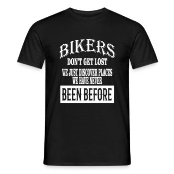 Biker Bike Motorcycle Sayings - Men's T-Shirt - black - Front - AI Model Male 178 light (178cm)