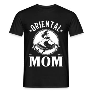 Oriental Mom – Love, Strength & Tradition - Men's T-Shirt - black - Front - AI Model Male 178 light (178cm)