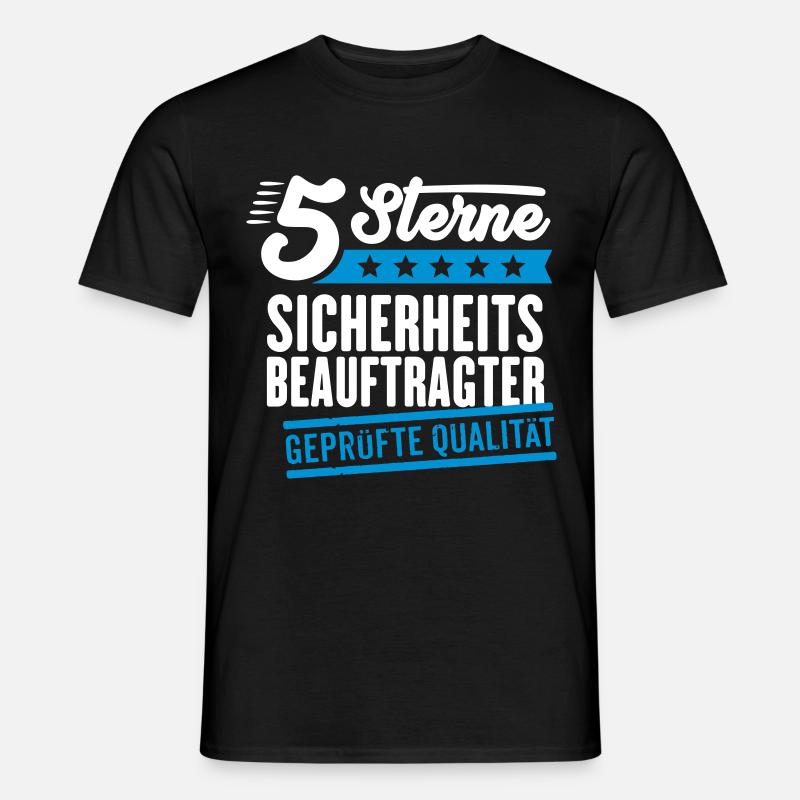5Sterne Sicherheitsbeauftragter - Männer T-Shirt - Schwarz