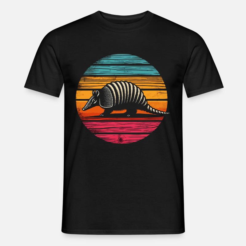 Armadillo Gürteltier - Männer T-Shirt - Schwarz