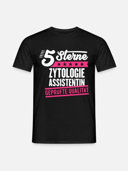 5Sterne Zytologieassistentin - Männer T-Shirt - Schwarz