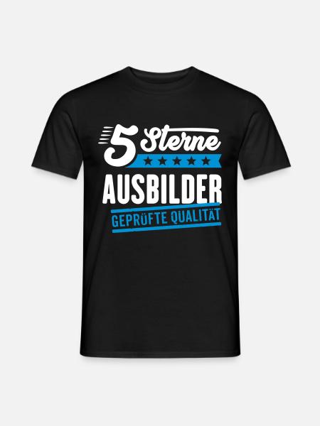 5Sterne Ausbilder - Männer T-Shirt - Schwarz