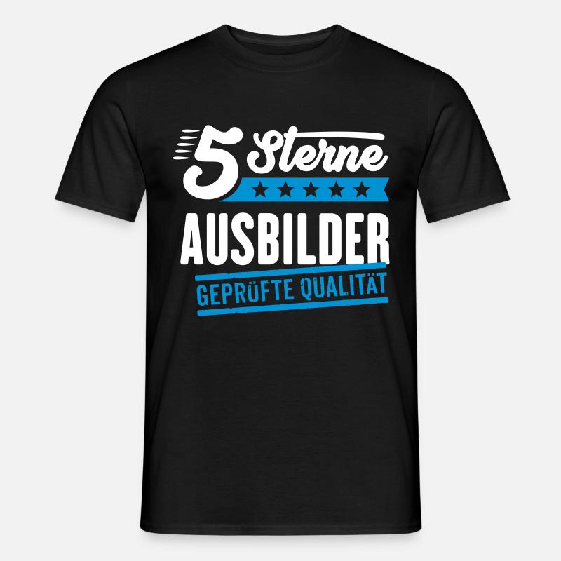 5Sterne Ausbilder - Männer T-Shirt - Schwarz
