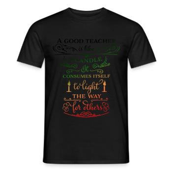 EIN GUTER LEHRER - Männer T-Shirt - Schwarz - Vorne - AI Model Male 178 light (178cm)