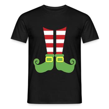 WEIHNACHTEN ELFENBEINE - Männer T-Shirt - Schwarz - Vorne - AI Model Male 178 light (178cm)