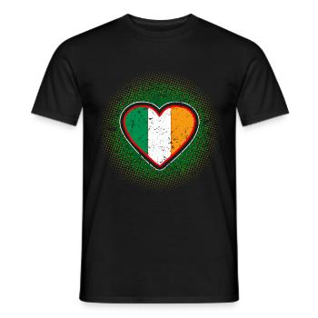 Ireland - Men's T-Shirt - black - Front - AI Model Male 178 light (178cm)