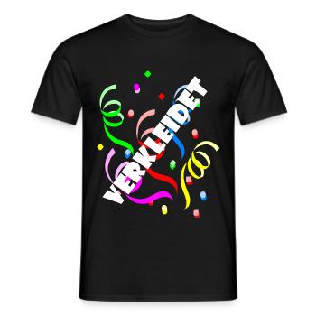 verkleidet Luftschlange Karneval Norddeutsch - Männer T-Shirt - Schwarz - Vorne - AI Model Male 178 light (178cm)