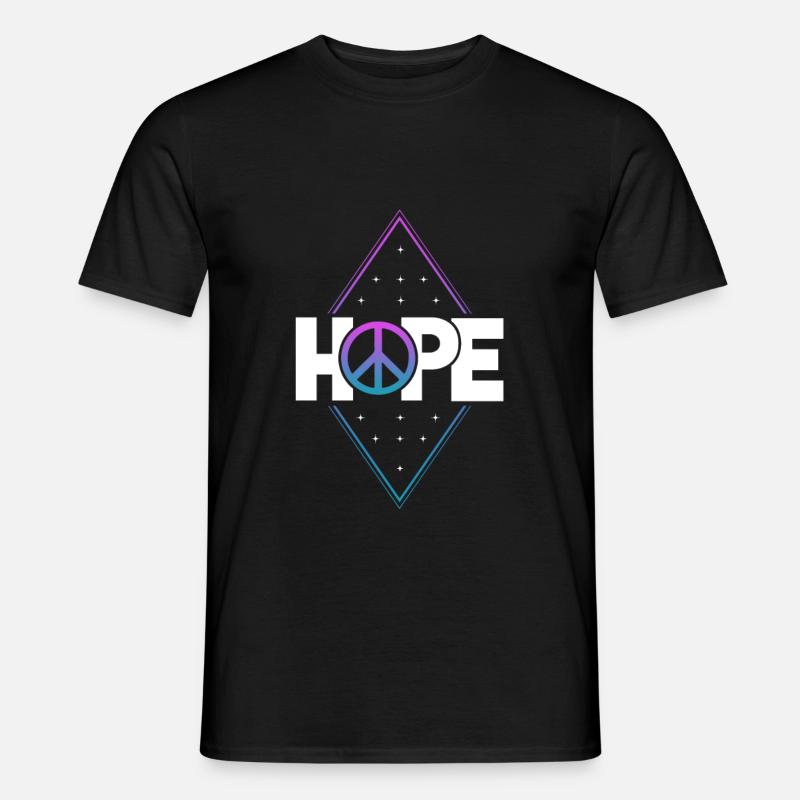 Hope - Männer T-Shirt - Schwarz
