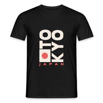 Tokyo Japan - Men's T-Shirt - black - Front - AI Model Male 178 light (178cm)