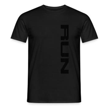 ... RUN - Men's T-Shirt - black - Front - AI Model Male 178 light (178cm)