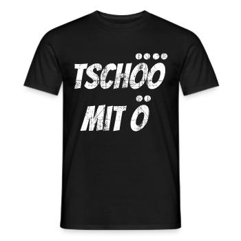 TSCHÖÖ TSCHÖ Abschied Rente Geschenk Abschied - Männer T-Shirt - Schwarz - Vorne - AI Model Male 178 light (178cm)