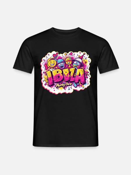 Ibiza Party Crew Tour - Men's T-Shirt - black