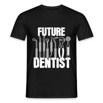 Cool Future Dentist Dental Hygienist or Dentist gi - Men's T-Shirt - black - Front - AI Model Male 178 light (178cm)