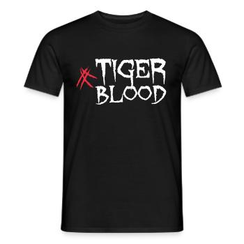 Kühles Tiger Blood Scars-Geschenk - Männer T-Shirt - Schwarz - Vorne - AI Model Male 178 light (178cm)