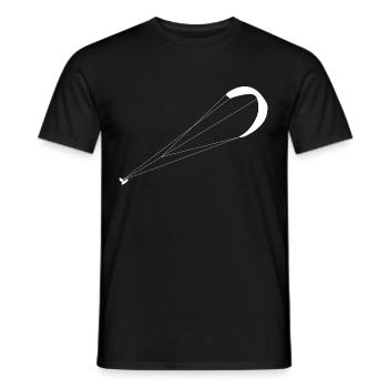 Kite surfing - Men's T-Shirt - black - Front - AI Model Male 178 light (178cm)