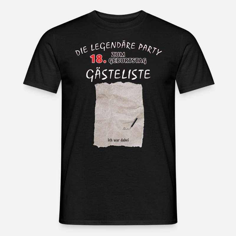 18 Geburtstag - Männer T-Shirt - Schwarz