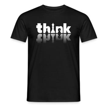 Chess Brain Teaser Chess Pieces Chess Player Fan - Men's T-Shirt - black - Front - AI Model Male 178 light (178cm)