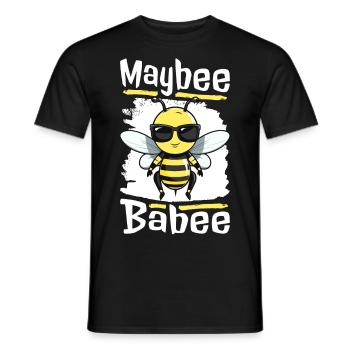 bee honey beekeeper bee sayings - Men's T-Shirt - black - Front - AI Model Male 178 light (178cm)