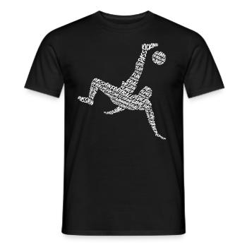 Soccer Kids Soccer Typography Soccer - Men's T-Shirt - black - Front - AI Model Male 178 light (178cm)