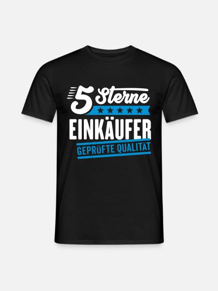 5Sterne Einkäufer - Männer T-Shirt - Schwarz