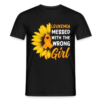 Leukemia Awareness Month Leukemia Survivor - Men's T-Shirt - black - Front - AI Model Male 178 light (178cm)