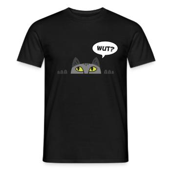 Cadeau chat perso coquin maine coon persan - T-shirt homme - noir - Devant - AI Model Male 178 light (178cm)