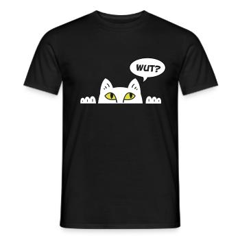 Cadeau chat perso coquin maine coon persan - T-shirt homme - noir - Devant - AI Model Male 178 light (178cm)