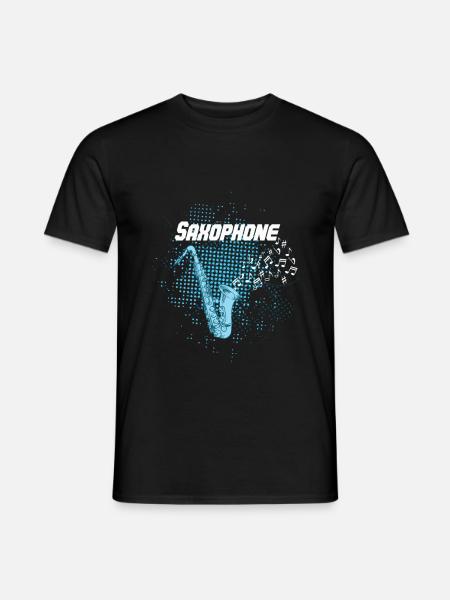 Saxophonist Saxophonist - Männer T-Shirt - Schwarz